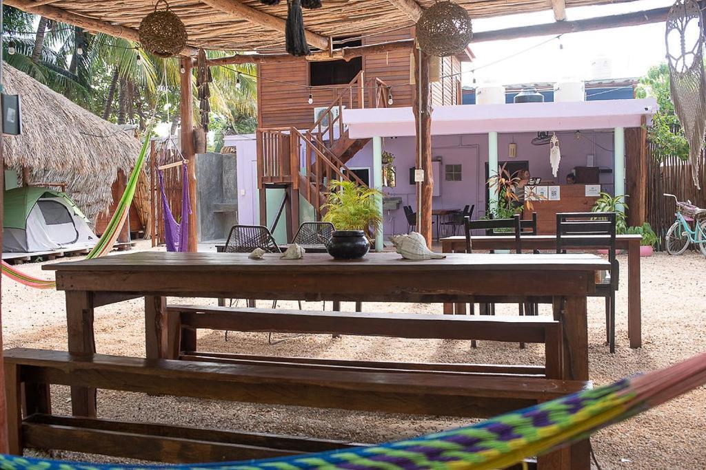 Mapache Hostel & Camping Isla Holbox Екстериор снимка
